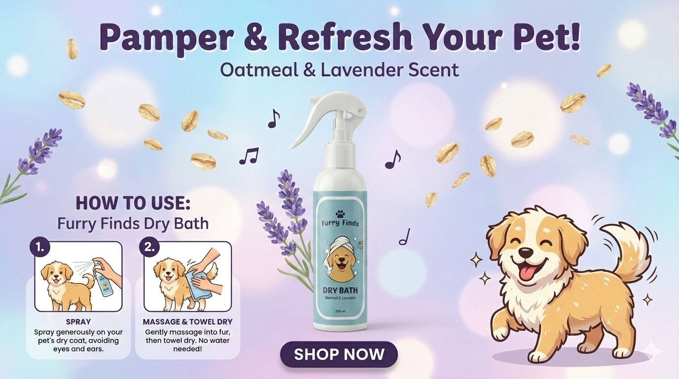 Dry Bath for Dogs | Waterless, Fast & Gentle Cleaning (200 ml)