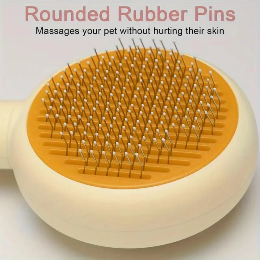 Fancy Auto Slicker Comb – Grooming Brush for Dogs & Cats